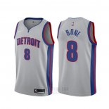 Camiseta Detroit Pistons Jordan Bone #8 Statement Gris