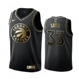 Camiseta Golden Edition Toronto Raptors Marc Gasol #33 Negro