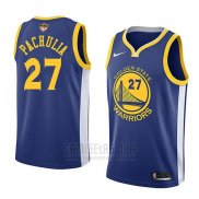 Camiseta Golden State Warriors Zaza Pachulia #27 Icon 2017-18 Finals Bound Azul
