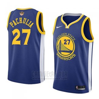 Camiseta Golden State Warriors Zaza Pachulia #27 Icon 2017-18 Finals Bound Azul