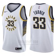 Camiseta Indiana Pacers Myles Turner #33 Association 2017-18 Blanco