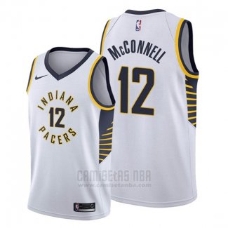 Camiseta Indiana Pacers T.j. Mcconnell #9 Ciudad Blanco