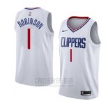 Camiseta Los Angeles Clippers Jerome Robinson #1 Association 2018 Blanco