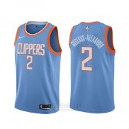 Camiseta Los Angeles Clippers Shai Gilgeous Alexander #2 Ciudad Azul