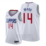 Camiseta Los Angeles Clippers Terance Mann #14 Association 2019-20 Blanco