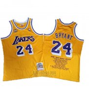 Camiseta Los Angeles Lakers Kobe Bryant #24 Amarillo