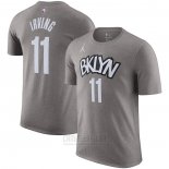 Camiseta Manga Corta Brooklyn Nets Kyrie Irving Statement Gris