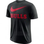 Camiseta Manga Corta Chicago Bulls Negro6