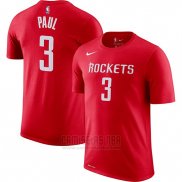 Camiseta Manga Corta Chris Paul Houston Rockets 2019 Rojo