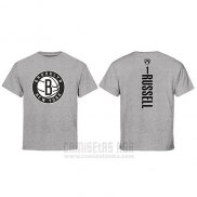 Camiseta Manga Corta D'angelo Russell Brooklyn Nets Gris