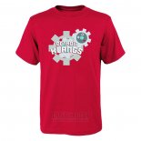 Camiseta Manga Corta Detroit Pistons Cruzado Pokemon Klang Rojo