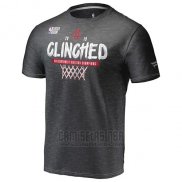 Camiseta Manga Corta Houston Rockets Gris 2019 Southeast Division Champions Locker Room