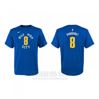 Camiseta Manga Corta Jarred Vanderbilt Denver Nuggets Azul