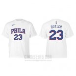 Camiseta Manga Corta Jimmy Butler Philadelphia 76ers Blanco
