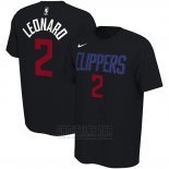 Camiseta Manga Corta Kawhi Leonard Los Angeles Clippers 2019-20 Negro