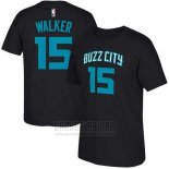 Camiseta Manga Corta Kemba Walker Charlotte Hornets Negro