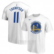 Camiseta Manga Corta Klay Thompson Golden State Warriors 2019-20 Blanco