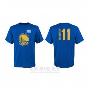 Camiseta Manga Corta Klay Thompson Golden State Warriors 2019 NBA Finals Azul