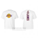 Camiseta Manga Corta Lebron James Los Angeles Lakers Blanco3