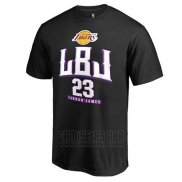 Camiseta Manga Corta Los Angeles Lakers Negro LBJ