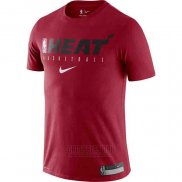 Camiseta Manga Corta Miami Heat 2019 Rojo