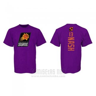 Camiseta Manga Corta Steve Nash Phoenix Suns Violeta3