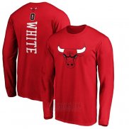 Camiseta Manga Larga Coby White Chicago Bulls 2019-20 Rojo