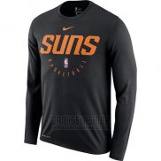 Camiseta Manga Larga Phoenix Suns Negro Practice Legend Performance