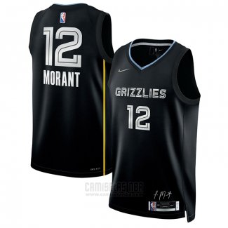 Camiseta Memphis Grizzlies Ja Morant #12 Select Series Negro