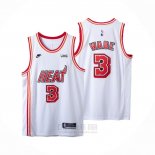 Camiseta Miami Heat Dwyane Wade #3 Classic 2022-23 Blanco