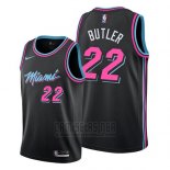 Camiseta Miami Heat Jimmy Butler #22 Ciudad 2019 Negro