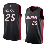 Camiseta Miami Heat Jordan Mickey #25 Icon 2018 Negro