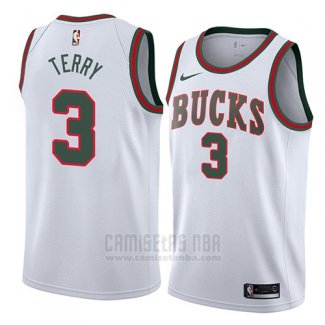 Camiseta Milwaukee Bucks Jason Terry #3 Classic 2018 Blanco