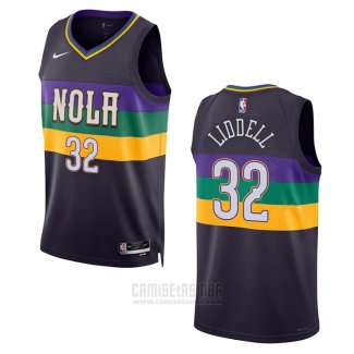 Camiseta New Orleans Pelicans E.J. Liddell #32 Ciudad 2022-23 Violeta