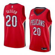 Camiseta New Orleans Pelicans Rashad Vaughn #20 Statement 2018 Rojo