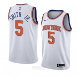 Camiseta New York Knicks Dennis Smith Jr. #5 Statement 2020-21 Azul