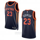 Camiseta New York Knicks Mitchell Robinson #23 Statement 2022-23 Negro