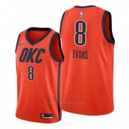 Camiseta Oklahoma City Thunder Jawun Evans #8 Earned Naranja