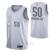 Camiseta Oklahoma City Thunder Jeremiah Robinson-Earl #50 Ciudad 2021-22 Blanco