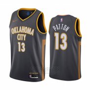 Camiseta Oklahoma City Thunder Justin Patton #13 Ciudad Negro