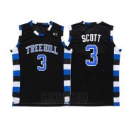 Camiseta Pelicula Tree Hill Nathan Scott #3 Negro