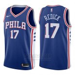 Camiseta Philadelphia 76ers JJ Redick #17 Swingman Icon 2017-18 Azul