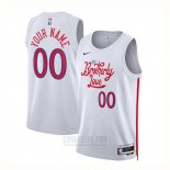 Camiseta Philadelphia 76ers Personalizada Ciudad 2022-23 Blanco