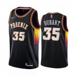 Camiseta Phoenix Suns Kevin Durant #35 75th Anniversary 2022 Negro
