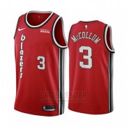 Camiseta Portland Trail Blazers C.j. Mccollum #3 Classic 2019-20 Rojo