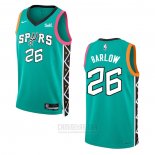 Camiseta San Antonio Spurs Dominick Barlow #26 Ciudad 2022-23 Verde