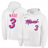 Sudaderas con Capucha Dwyane Wade Miami Heat Blanco