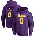 Sudaderas con Capucha Kyle Kuzma Los Angeles Lakers Violeta3
