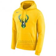 Sudaderas con Capucha Milwaukee Bucks Amarillo