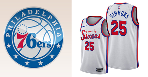 Camisetas nba Philadelphia 76ers